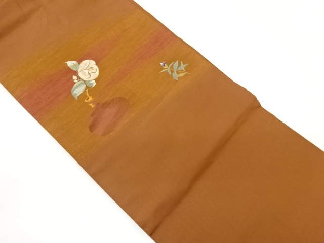 JAPANESE NAGOYA OBI / WOVEN FLOWER